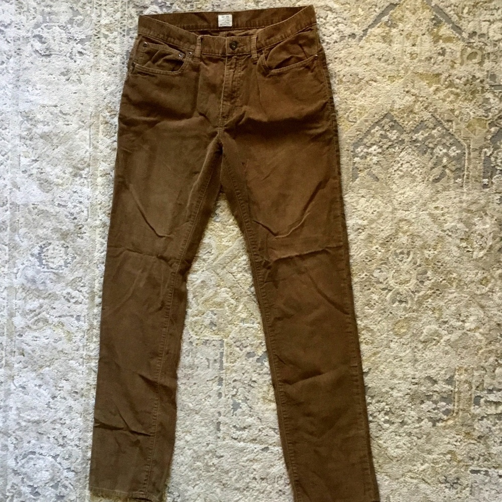 J. Crew Men's Brown Five-pocket Cords